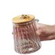 thumbnail image 4 of Sugar Bowls Sugar Container Glass Coffee Canister Airtight Storage Jar with Lid and Spoon Candy Jar Coffee Bar Accessories Storage Beans Powder (Conical), 4 of 5