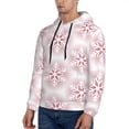 thumbnail image 3 of Goofa Christmas Snowflakes for Men's Hooded Sweatshirt - Lightweight Pullover Hoodie with Kangaroo Pocket, Perfect for Everyday Wear-XX-Large, 3 of 7