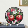 thumbnail image 4 of Yayeee Wall Clock Battery Operated 9.5" Silent Quartz Non-Ticking for Living Room Decor, Red Apple Pattern, 4 of 8