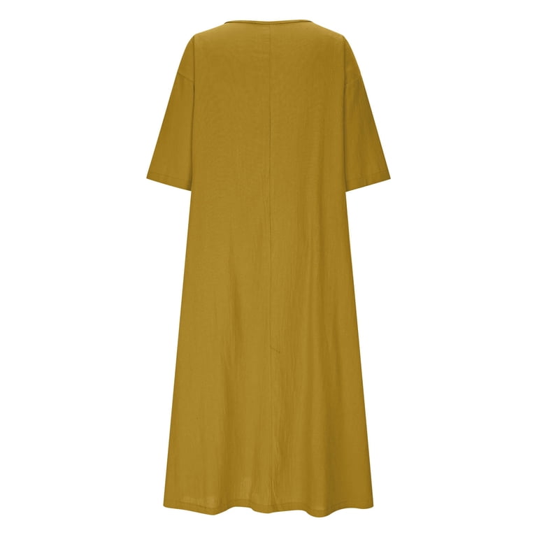 linen dress shrunk Long Linen Dress