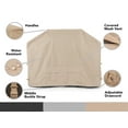 thumbnail image 3 of Covermates Grill Cover - Heavy-Duty Polyester, Weather Resistant, Drawcord Hem, Grill and Heating-Ripstop Tan, 3 of 8