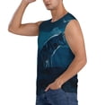 thumbnail image 2 of Disketp Lonely Night Wolf Sleeveless Tshirts for Men, Muscle Shirts for Men Dry Fit Tank Top-Medium, 2 of 5