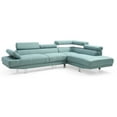 thumbnail image 2 of Glory Furniture Riveredge Twill Fabric Sectional in Teal, 2 of 7