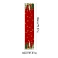 thumbnail image 3 of Vrorvz Linen Table Runner Christmas Thanksgiving Decorations Fade Resistant Washable Secure Stitching Festive Decor Protects Table 70.9in Red, 3 of 6