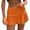 Orange, variant on IWRICH Women's Mid Waisted Ruched Ruffle Swim Skirts with Hipster Bikini Swimsuit Bottoms Orange S