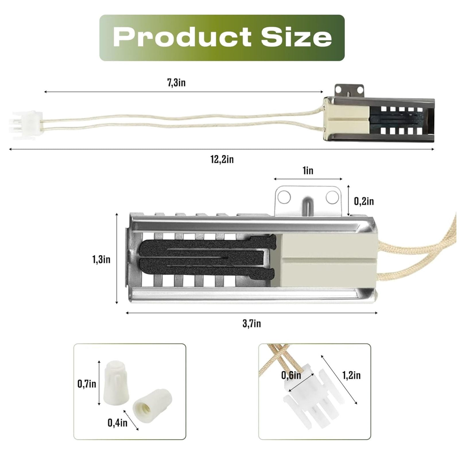 Range Oven Igniter for NX58F5500SS, NX58H5600SS Range Models