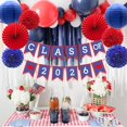thumbnail image 3 of Decoración para fiesta de graduación DOMOO OF DREAMS Banner azul y rojo, 3 of 5