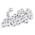 30PCS Dice Set 16mm 6 Sided Plastic Educational Number Dice Cubes for