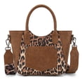 thumbnail image 6 of Wrangler Cute Animal Print Purse for Women Mini Fun Size Tote with Crossbody Strap Stylish and Versatile Animal Print Purse, Brown, 6 of 7