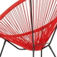 thumbnail image 4 of VibrantEcho Red Papasan Bungee Lounge Chair, 4 of 13