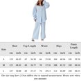 thumbnail image 2 of Camisa Conjunto de pijama de 2 piezas para mujer, conjunto de ropa de dormir informal de 2 piezas, conjunto de ropa de dormir holgada Ygjytge Azul T M para Mujer, 2 of 7