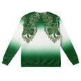 thumbnail image 7 of Dwelliawo St.patrick's Waffle Long Sleeve T Shirt Men Print Long Sleeve Waffle Knit T Shirt Funny St Patricks Day Slainte Clover Celtic Cross Flag Graphic Tees Crewneck Outfit Light Green L, 7 of 7