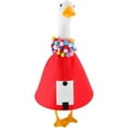 thumbnail image 2 of 23 Inch Christmas Colored PomPom Skirt Porch Goose Decoration, Cute Holiday Lawn Goose Outfit Clothes, Perfect Doorway Goose Statue Dress Up for Garden Patio Yard Winter Christmas Party Home, HAODEJW, 2 of 7