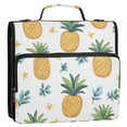 thumbnail image 5 of FORMRS Zipper Binder with Shoulder Strap 2-inch Ring 500 Sheet Capacity File Bag, Pineapple, 5 of 5