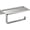 Brushed Nickel, variant on Toilet Paper Holder with Shelf, Alloy Material Brushed Nickel Heavy Duty Tissue Holder Wall Mount, Suitable for Hotel, Apartment, Bathroom, Mall Restroom, RV