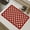 Red Plaid, variant on Coffee Mat Hide Stain Rubber Backed Absorbent Red Dish Drying Mats for Kitchen Counter, Diatomaceous Non-Slip Drying Mat (Small Red Square,15.8x19.7")