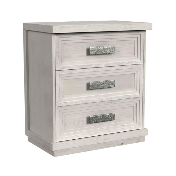Picket House Furnishings Rhiannon 3-Drawer Nightstand with USB in Antique White