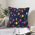 thumbnail image 6 of Kll Colored Balloons Decorative Throw Pillow Covers Velvet Soft For Couch Sofa Bedroom Living Room Outdoor -18"X18", 6 of 8