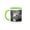 Green/White, variant on 3drose, Hoarfrost, Kelly Island, Clark Fork River, Montana - Us27 Cha1809 - Chuck Haney, 11oz Two-tone Red Mug