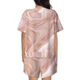 thumbnail image 6 of Sigee Rose Gold Glitter Splatter for Sleepwear Casual Pjs with Pockets Women's Pajamas Sets Shorts 2 Piece Short Sleeve Lounge Sets 4X-Large, 6 of 9