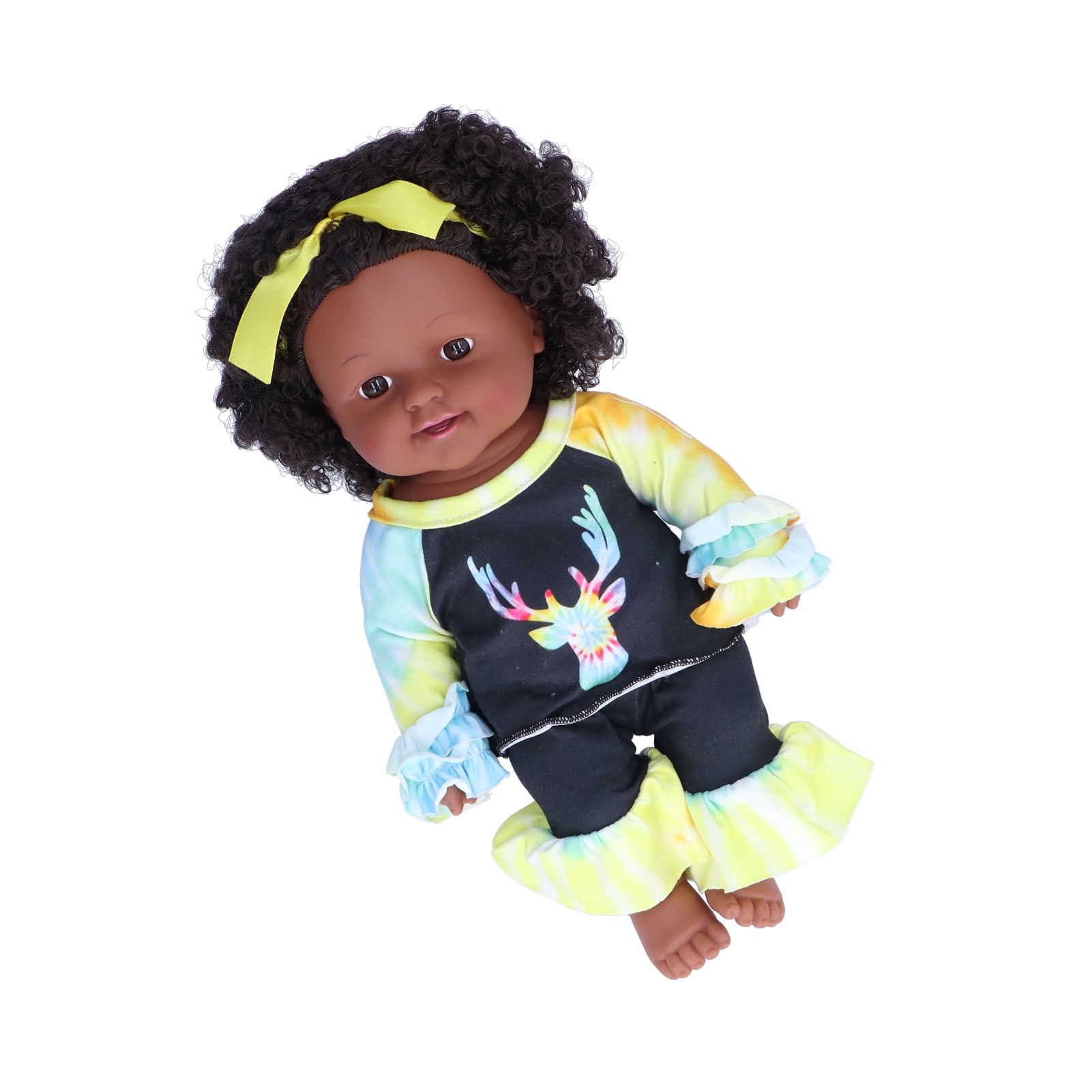 Kgnies Me Muñeca Negra Africana Chica Realista Muñeca D5c5p