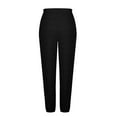 thumbnail image 5 of Taqqpue Womens Baggy Sweatpants Casual Solid Color Cotton Elastic High Waisted Drawstring Palazzo Harem Pants Loose Fit Wide Leg Trousers Pants Workout Active Athletic Joggers Pants with Pockets, 5 of 6