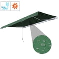 thumbnail image 6 of Outsunny 12' x 8' Green Manually Retractable Patio Awning, UV Resistant, 6 of 11