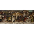 thumbnail image 2 of Hans (Johann) Ludwig Lendorff 18x10 Black Ornate Wood Framed Double Matted Museum Art Print Titled - The Passion of Christ (1522), 2 of 5