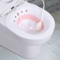 thumbnail image 1 of Inodoro plegable, baño de asiento, con descarga de agua, lavabo a la cadera, bidé, libre de cuclillas, grande Rosa Macarena Bañera de asiento para inodoro, 1 of 8