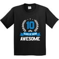 thumbnail image 3 of Inktastic 10 Years of Being Awesome Birthday Youth T-Shirt, 3 of 5