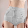 thumbnail image 2 of HVOBTTY Women's Briefs High Waist Adjustable Button Waist Control Soft Shaping Hip Lining Base Underwear, 2 of 5