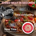 thumbnail image 5 of Chicken Shredder Tool Twist Large - 10'' Pro Meat Shredders for Chicken Breast,Visible Kitchen Gadgets Grinder Machine with Brush,Strong Anti-Slip Strip,Ergonomic Handle,BPA Free (Red), 5 of 7