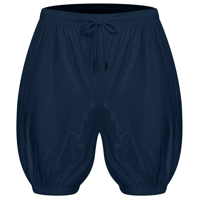 inlzdz Unisexe Adulte Couvre-Couche Imperméable Short de Bain Cordon Anti-Fuite Lavable Short Bleu Foncé TG