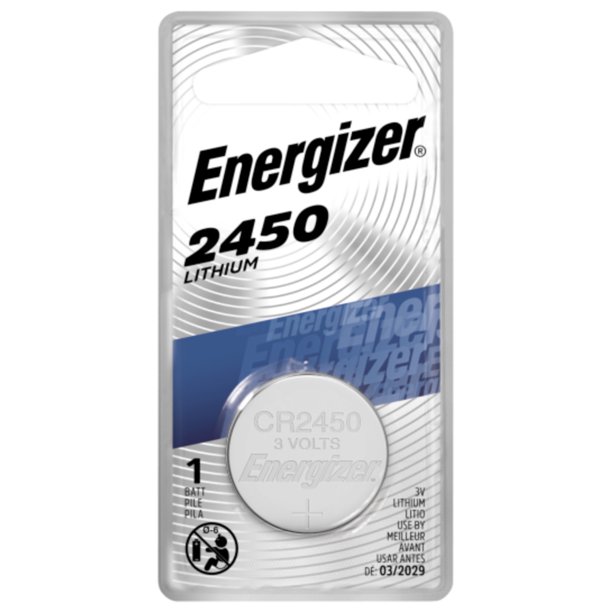 Energizer 2450 Batteries, Lithium Coin Cell 3V Batteries (1 Pack