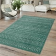 thumbnail image 5 of Paco Home Indoor & Outdoor Rug with Boho Pattern in Turquoise - 3'11" x 5'3" (4'x5'), 5 of 5