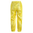 thumbnail image 2 of Venjoe Kids Boys Girls Shiny Sparkle Pants Loose Hippie Trousers Jazz Hip Hop Dance Costume Gold 140, 2 of 6