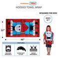 thumbnail image 2 of Franco Thomas & Friends Kids Beach/Pool/Bath/Camping Hooded Towel Poncho 24" X 22", Absorbent Cotton Cover up, Official Licensed Thomas & Friends Product, 2 of 6