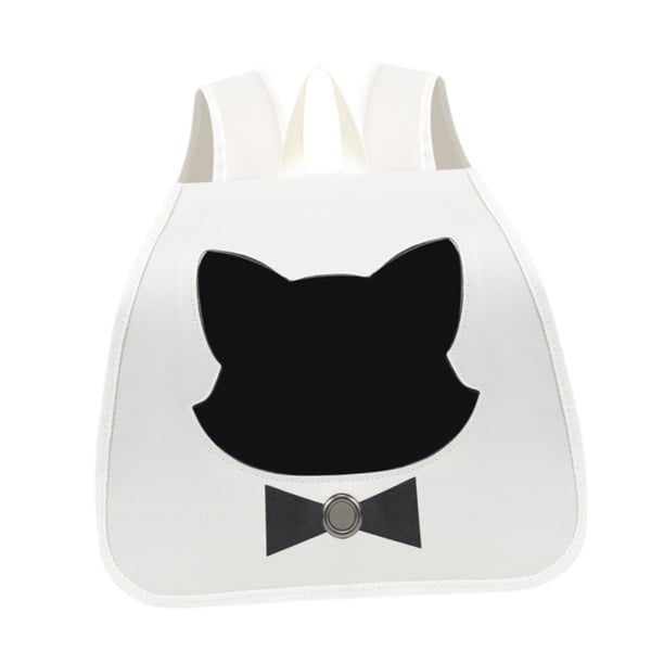 Mochila transportadora para mascotas, bolsa de viaje para perros y gatitos, bolsa de mano portátil con ajuste Blanco