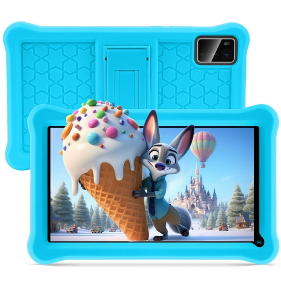 niuniutab Kids Tablet,7 inch Android for Kids, 3 5GB RAM 64GB ROM, 1024x600 IPS HD Touchscreen, Tablet with Parental Control, WiFi, Bluetooth,(Blue)
