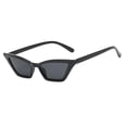 thumbnail image 3 of Gafas de sol vintage para mujer, estilo ojo de gato, con espejo, de marca de diseñador, para exteriores. retro negro, 3 of 5