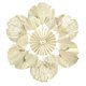 thumbnail image 1 of Nordic Luxury Wall Decoration Apricot Leaf Flower Mirror Wall Pendant Iron Art Porch Decoration B 43.3x43.5x3cm/17.0x17.1x1.2in, 1 of 5