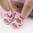 thumbnail image 3 of LNMQLPDBS Toddler Baby Girls Sandals Summer Beach Flat Shoes Princess Shoes with Bowknot Soft Sole Toddler Cute Princess Dress Sandals Open-Toe Casual Outdoor Lightweight Walkers Shoes, 3 of 9