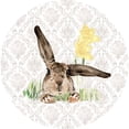 thumbnail image 2 of Parker, Jennifer Paxton 26x26 Gold Ornate Wood Framed with Double Matting Museum Art Print Titled - English Bunnies Collection C, 2 of 4