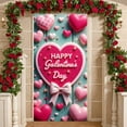 thumbnail image 3 of Red Theme Galentine's Day Banner Pink Heart Display Heart Pattern Cherry Decoration Sweet Backdrop for Galentine's Party Girls' Gathering Friendship Celebration, 3 of 9
