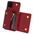 thumbnail image 3 of Dteck for Samsung Galaxy A12 5G Wallet Case with Crossbody Lanyard, PU Leather Card Holder Purse Shockproof Phone Cover for Samsung Galaxy A12 5G,Red, 3 of 5