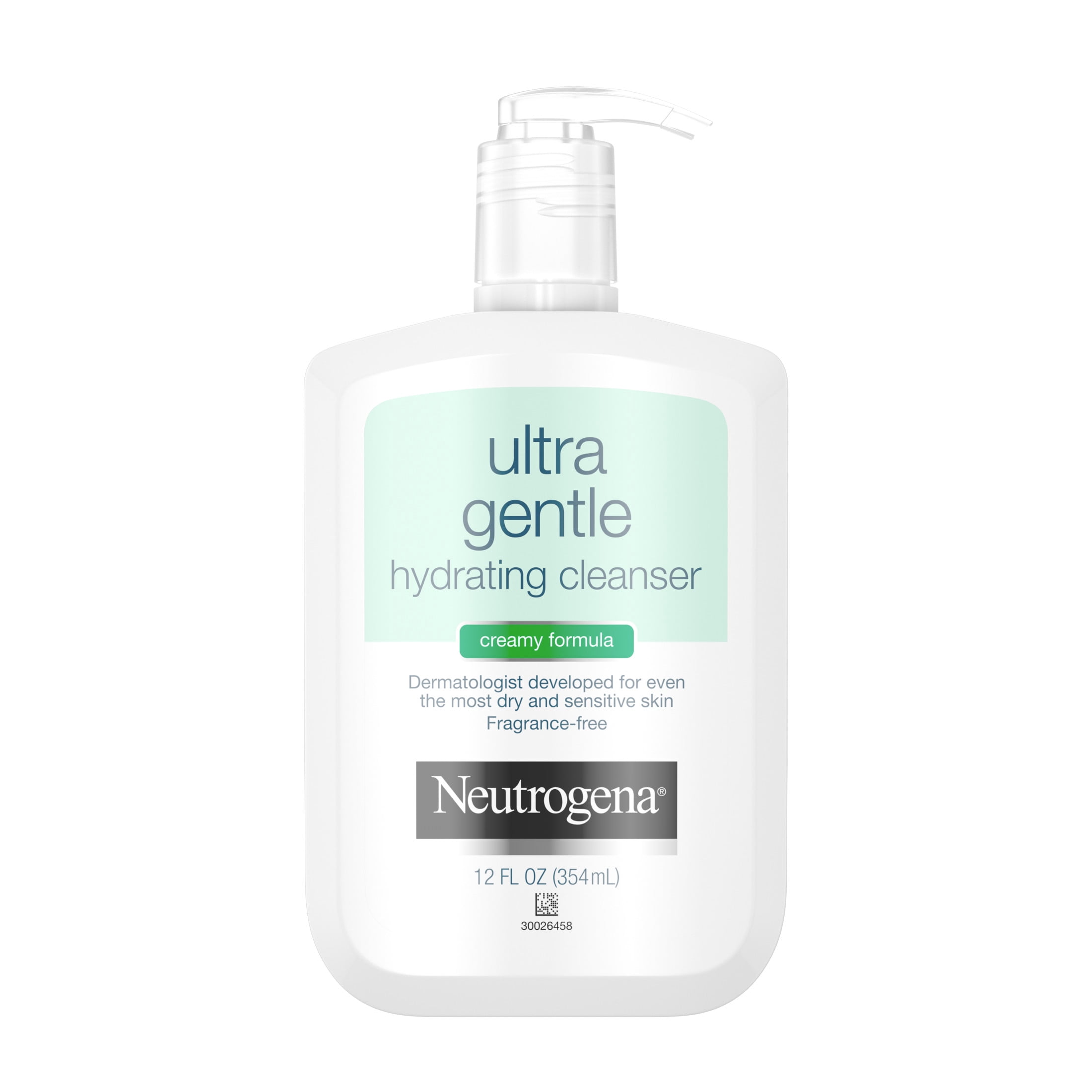 (2 pack) Neutrogena Ultra Gentle Hydrating Creamy Facial Cleanser, 12 fl. oz