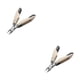 thumbnail image 2 of Qarigey Nail Art Nipper Acero inoxidable Uña de los pies Uña Pedicura Salón portátil Bolsillo Pie Nariz doblada Alicates Tijeras Blanco blanco 2piezas Qarigey CBP189102, 2 of 6