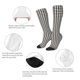 thumbnail image 3 of Fotbe Houndstooth Black And White Calcetas Divertidas Estampadas para Hombre y Mujer, Calcetas de Algodón hasta la Rodilla para Caminar, Correr, Enfermería y Embarazo, 3 of 6