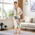 thumbnail image 4 of Hummingbirds Irises Adult Onesie Pajamas Slim Fit Christmas One Piece Suit Pjs for Women and Men Hooded Zipper, 4 of 7
