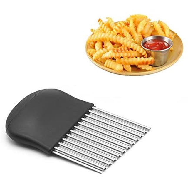 Cortador de ondas de acero inoxidable para patatas, verduras, frutas-- Sincero Electrónica